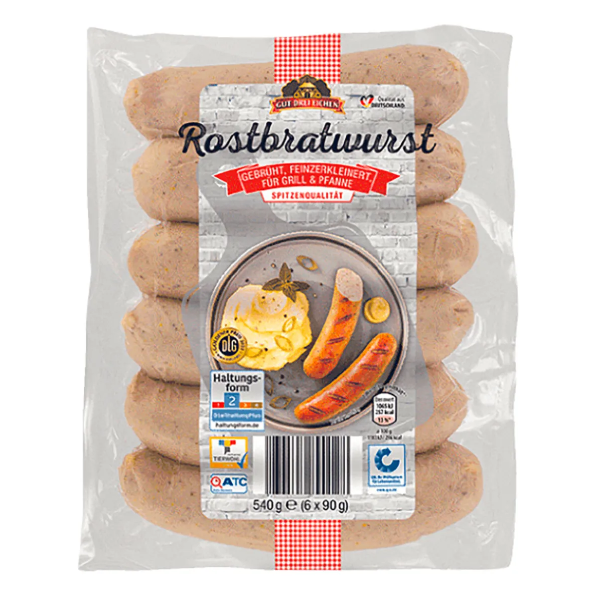 GUT DREI EICHEN Rostbratwurst- Würstchen & Snackwurst Bei Aldi Nord.