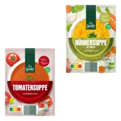LE GUSTO Saisonale Beutelsuppen- Suppen & Eintöpfe Bei Aldi Nord.