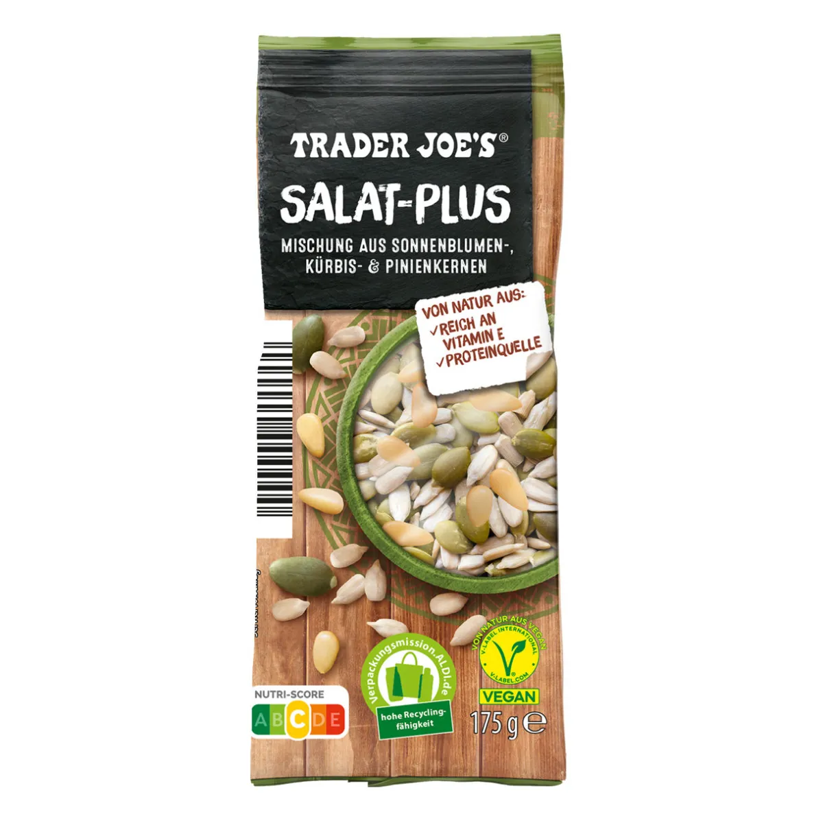 TRADER JOE'S Salat-Plus- Nüsse, Trockenfrüchte, Kerne & Samen Bei Aldi Nord.|Vegane Süßigkeiten & Snacks Bei Aldi Nord.