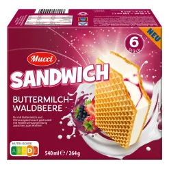 MUCCI Sandwich-Eis- Waffeleis & Eis Am Stiel Bei Aldi Nord.|Veganes & Vegetarisches Grillgut Bei Aldi Nord.·Saisonales Eis & Sommerliche Desserts: Dein Sommer 2026 Bei Aldi Nord.