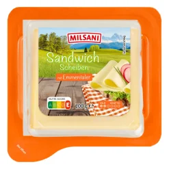 MILSANI Sandwich-Scheiben- Scheibenkäse & Geriebener Käse Bei Aldi Nord.
