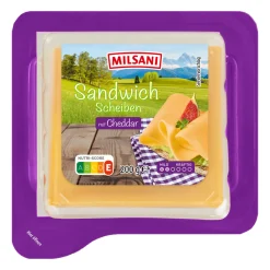 MILSANI Sandwich-Scheiben- Scheibenkäse & Geriebener Käse Bei Aldi Nord.