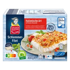 GOLDEN SEAFOOD Schlemmerfilet- Dosenfisch & Tiefkühlfisch Bei Aldi Nord
