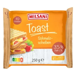 MILSANI Schmelzkäsescheiben- Scheibenkäse & Geriebener Käse Bei Aldi Nord.
