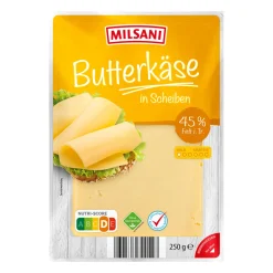 MILSANI Schnittkäse- Scheibenkäse & Geriebener Käse Bei Aldi Nord.