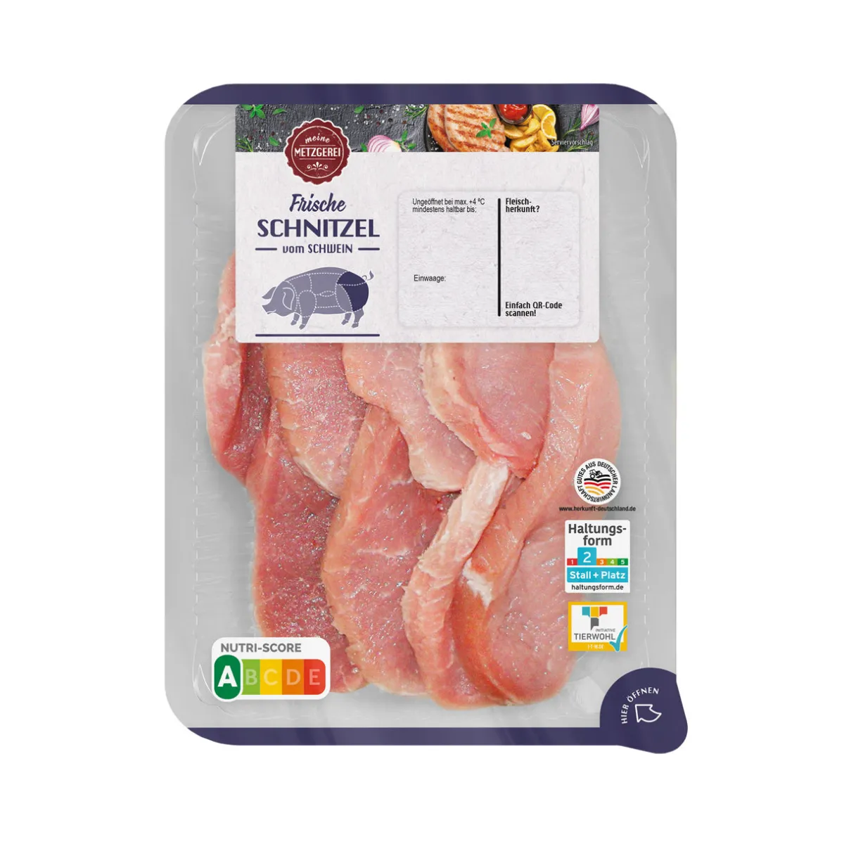 MEINE METZGEREI Schnitzel- Schweinefleisch Bei Aldi Nord.