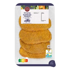 MEINE METZGEREI Schnitzel paniert / Cordon bleu- Schweinefleisch Bei Aldi Nord.
