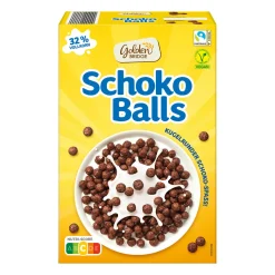 GOLDEN BRIDGE Schoko Balls- Vegane Fertigprodukte & Vorräte Bei Aldi Nord.|Cornflakes & Cerealien Bei Aldi Nord.