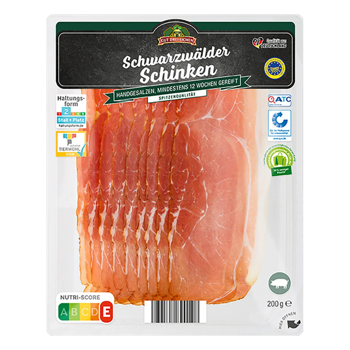 GUT DREI EICHEN Schwarzwälder Schinken- Schweinefleisch Bei Aldi Nord.|Schinken & Salami Bei Aldi Nord.