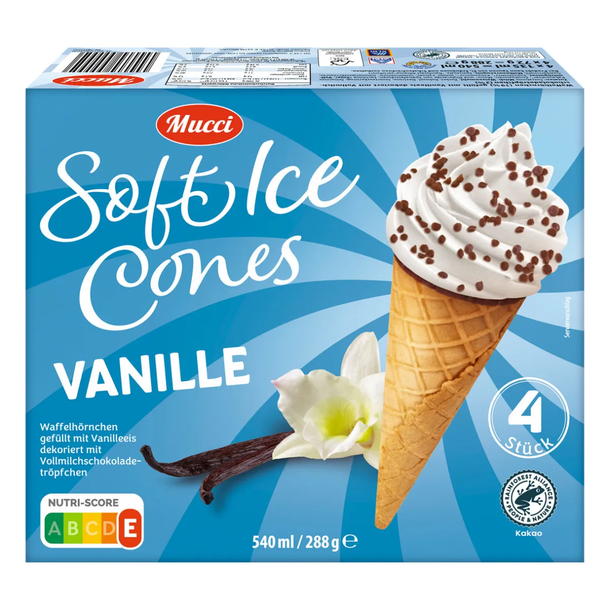 MUCCI Soft Ice Cones- Waffeleis & Eis Am Stiel Bei Aldi Nord.