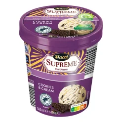 MUCCI Supreme Rich & Creamy Eis- Eisbecher & Eis-Toppings Bei Aldi Nord.
