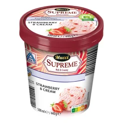 MUCCI Supreme Rich & Creamy Eis- Eisbecher & Eis-Toppings Bei Aldi Nord.