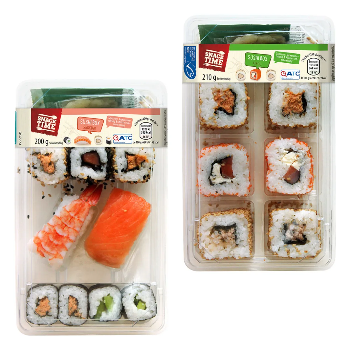SNACK TIME Sushi-Box- Frischer Fisch & Räucherfisch Bei Aldi Nord.