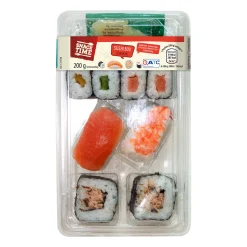 SNACK TIME Sushi-Box- Frischer Fisch & Räucherfisch Bei Aldi Nord.