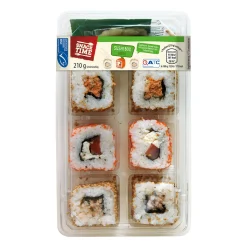 SNACK TIME Sushi-Box- Frischer Fisch & Räucherfisch Bei Aldi Nord.