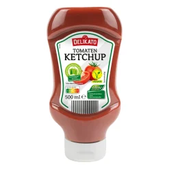 DELIKATO Tomatenketchup- Dips, Saucen & Dressings Bei Aldi Nord.|Vegane Fertigprodukte & Vorräte Bei Aldi Nord.