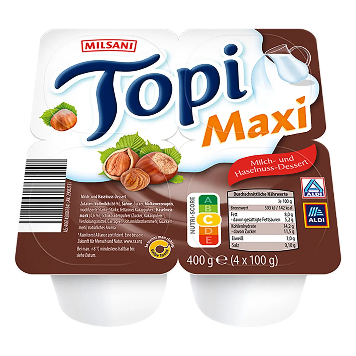 MILSANI Topi Maxi- Joghurt, Quark & Milchdesserts Bei Aldi Nord.