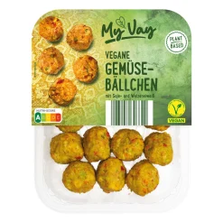MYVAY Vegane Falafel- / Gemüsebällchen- Veganer Fleischersatz Bei Aldi Nord.