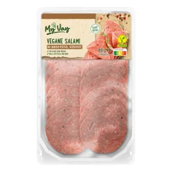 MYVAY Vegane Salami- Schinken & Salami Bei Aldi Nord.