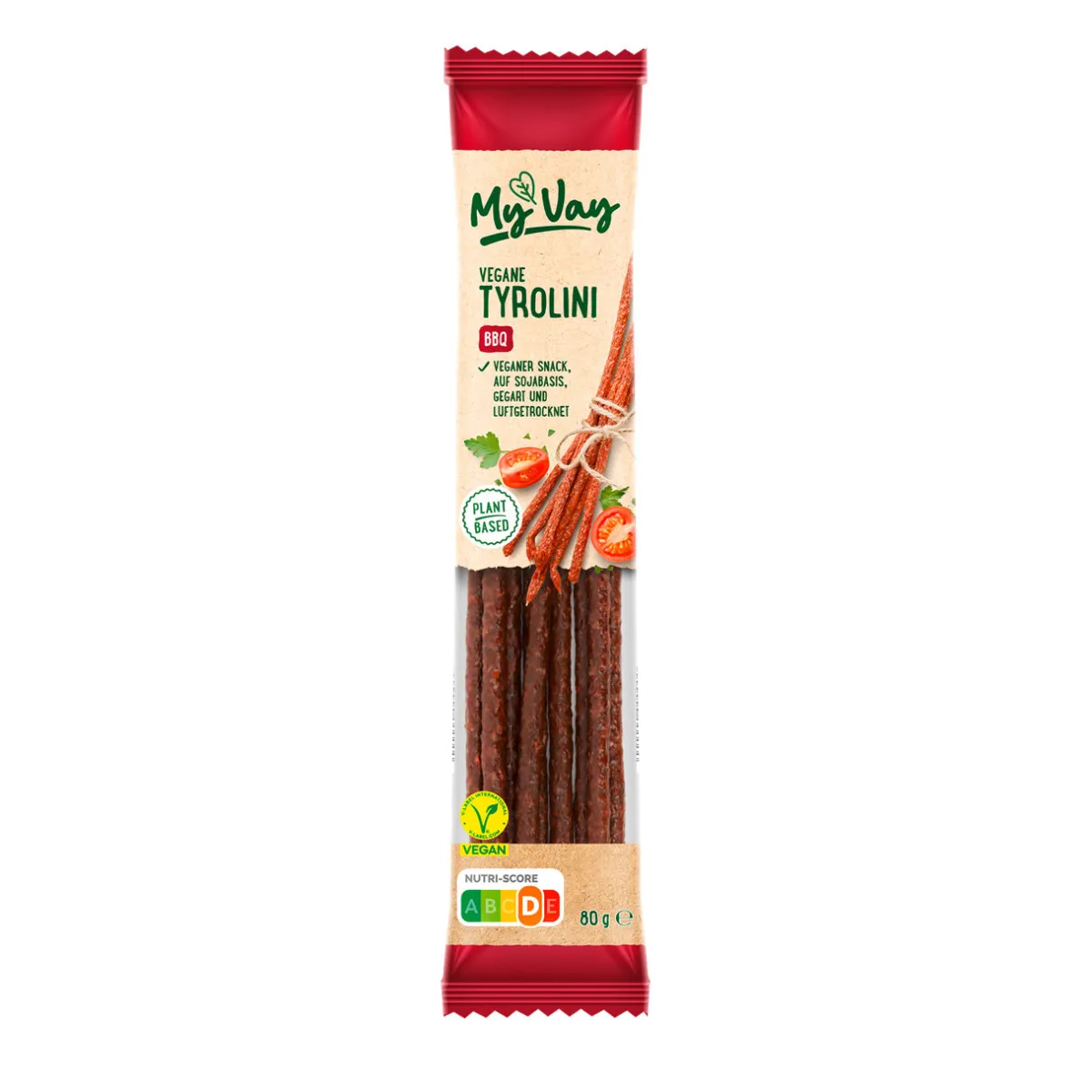 MYVAY Vegane Tyrolini / Wurzerl- Würstchen & Snackwurst Bei Aldi Nord.|Veganer Fleischersatz Bei Aldi Nord.
