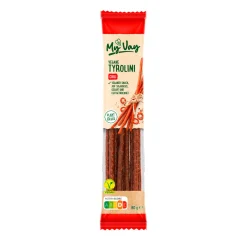 MYVAY Vegane Tyrolini / Wurzerl- Würstchen & Snackwurst Bei Aldi Nord.|Veganer Fleischersatz Bei Aldi Nord.