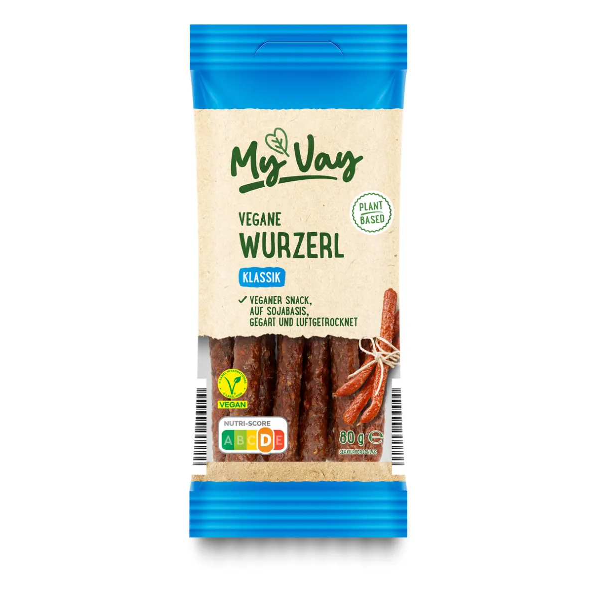 MYVAY Vegane Tyrolini / Wurzerl- Würstchen & Snackwurst Bei Aldi Nord.|Veganer Fleischersatz Bei Aldi Nord.
