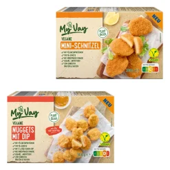 MYVAY Vegane Vielfalt- Vegane Fertigprodukte & Vorräte Bei Aldi Nord.|Veganer Fleischersatz Bei Aldi Nord.