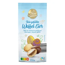 OSTERPHANTASIE Waffel-Eier Vollmilch- Osterschokolade & Süßigkeiten Bei Aldi Nord.