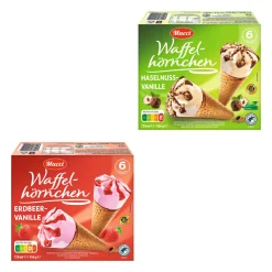 MUCCI Waffelhörnchen- Waffeleis & Eis Am Stiel Bei Aldi Nord.